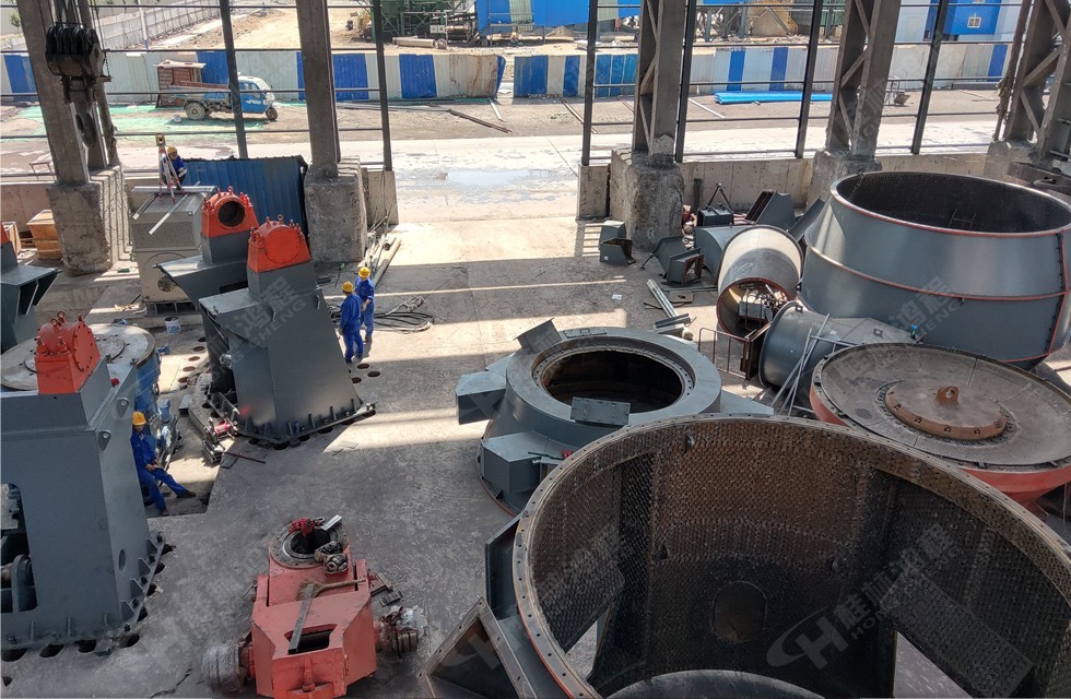 桂林鴻程立磨制粉設備總包項目安裝中 桂林鴻程立磨制粉設備總包項目安裝中